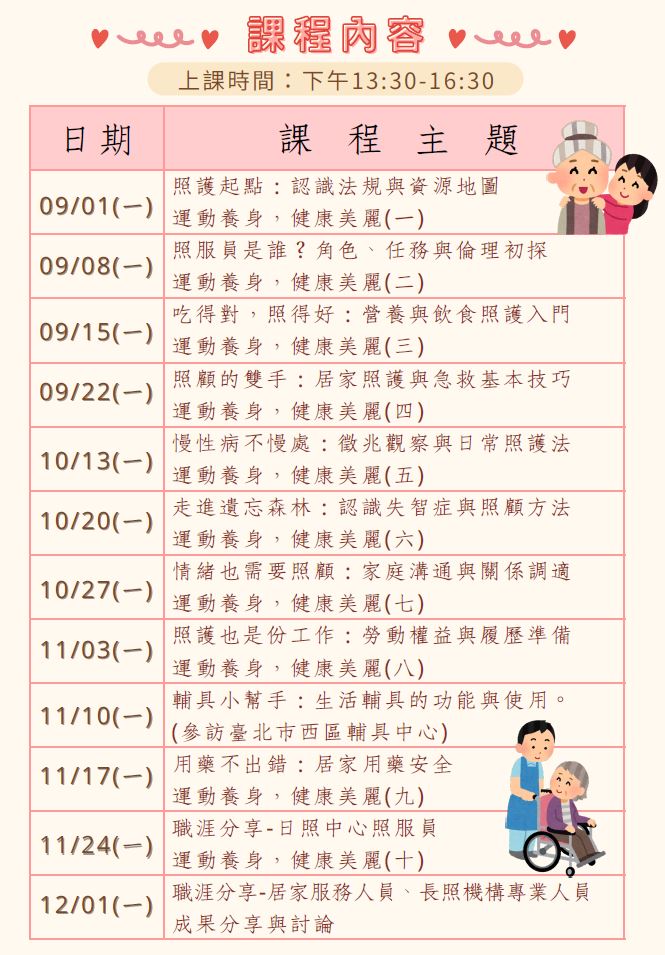【宣導】114年「新生活．新活力～新住民長期照顧支持課程暨照服員職涯探索」課程照片